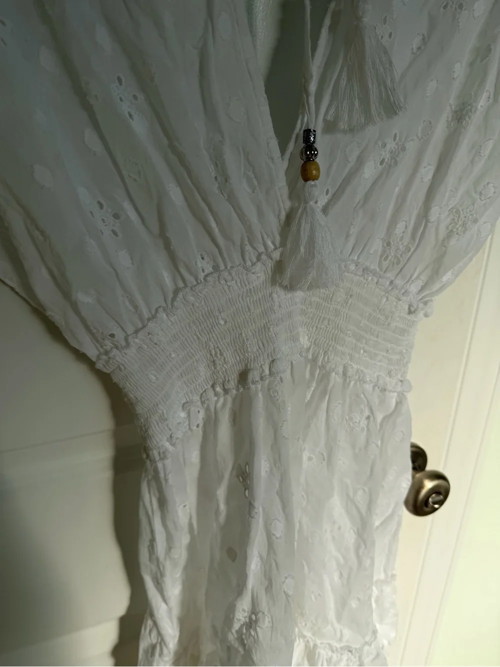 White V Summer Dress beach cover up